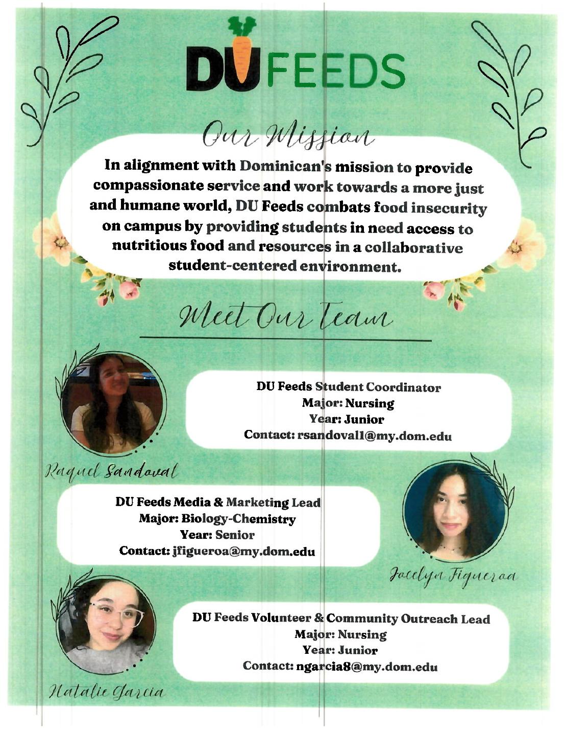 DU Feeds — student-run food pantry at Dominican University